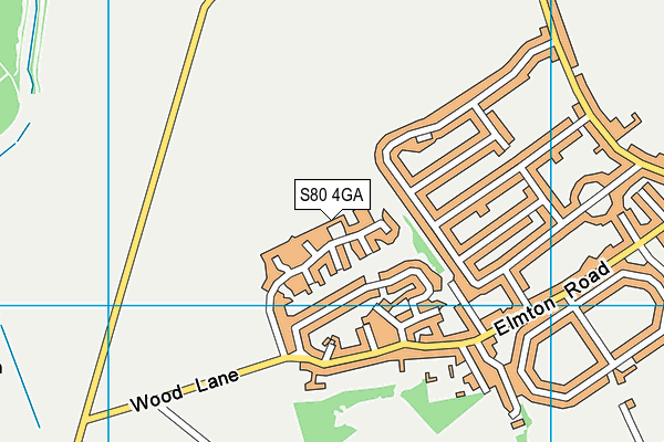 S80 4GA map - OS VectorMap District (Ordnance Survey)