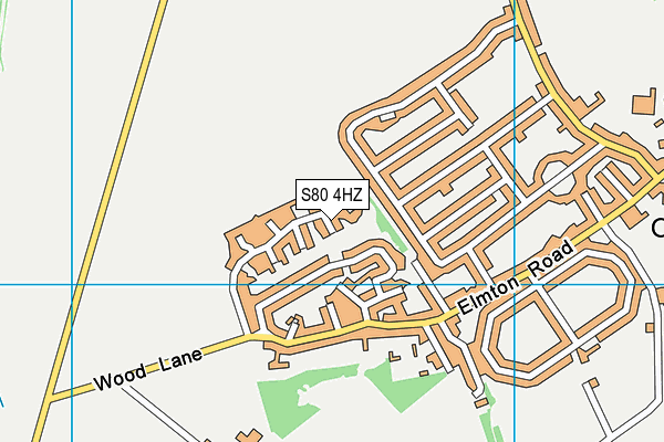 S80 4HZ map - OS VectorMap District (Ordnance Survey)