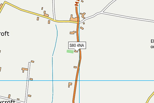 S80 4NA map - OS VectorMap District (Ordnance Survey)