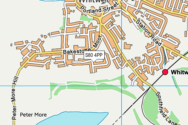 S80 4PP map - OS VectorMap District (Ordnance Survey)