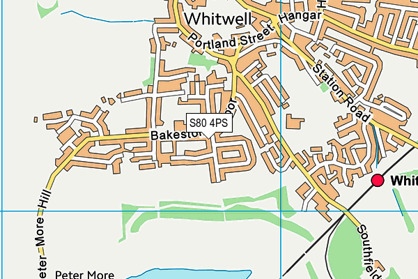 S80 4PS map - OS VectorMap District (Ordnance Survey)