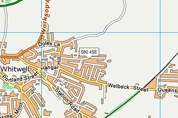 S80 4SE map - OS VectorMap District (Ordnance Survey)