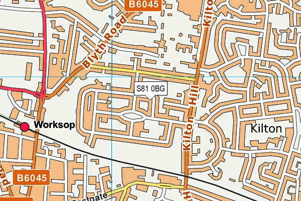 S81 0BG map - OS VectorMap District (Ordnance Survey)