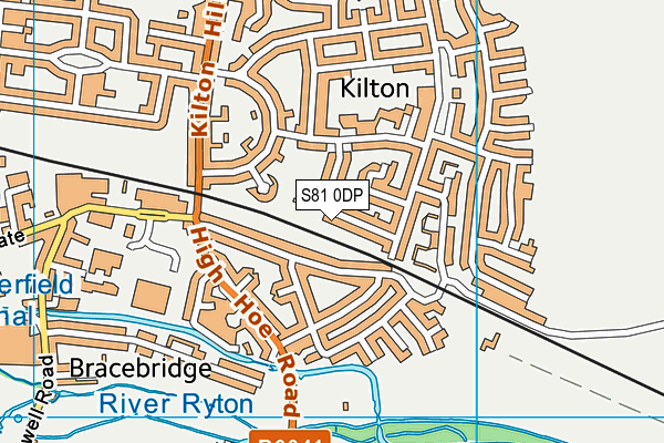 S81 0DP map - OS VectorMap District (Ordnance Survey)