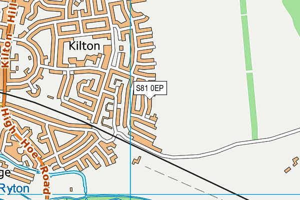 S81 0EP map - OS VectorMap District (Ordnance Survey)