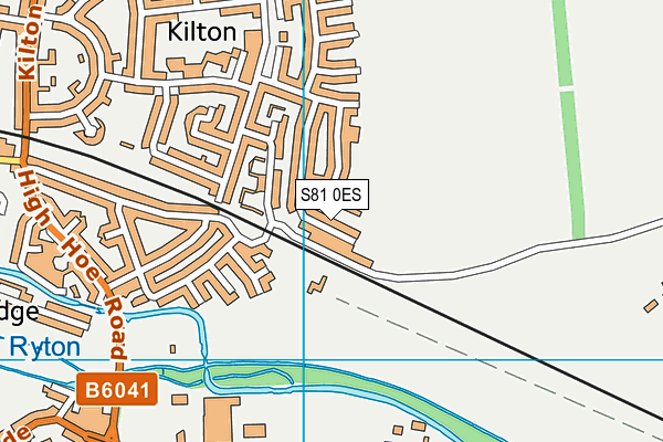 S81 0ES map - OS VectorMap District (Ordnance Survey)