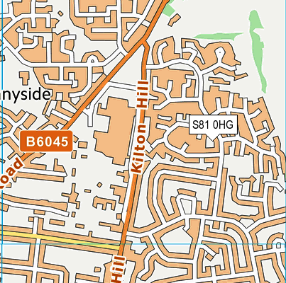 S81 0HG map - OS VectorMap District (Ordnance Survey)