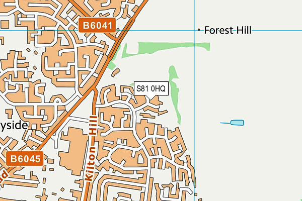 S81 0HQ map - OS VectorMap District (Ordnance Survey)