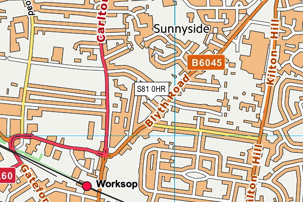 S81 0HR map - OS VectorMap District (Ordnance Survey)