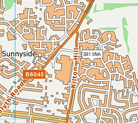 S81 0NA map - OS VectorMap District (Ordnance Survey)