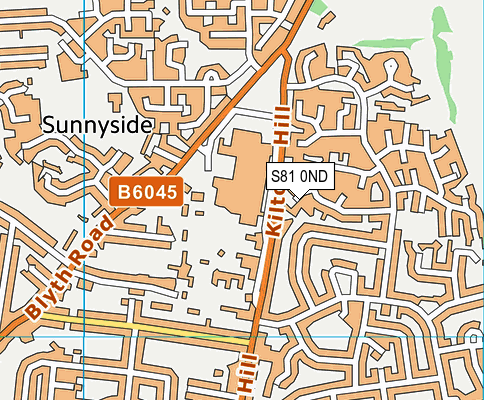 S81 0ND map - OS VectorMap District (Ordnance Survey)