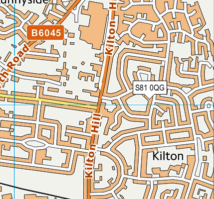 S81 0QG map - OS VectorMap District (Ordnance Survey)