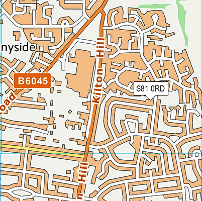 S81 0RD map - OS VectorMap District (Ordnance Survey)