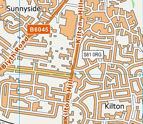 S81 0RG map - OS VectorMap District (Ordnance Survey)