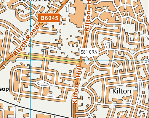 S81 0RN map - OS VectorMap District (Ordnance Survey)