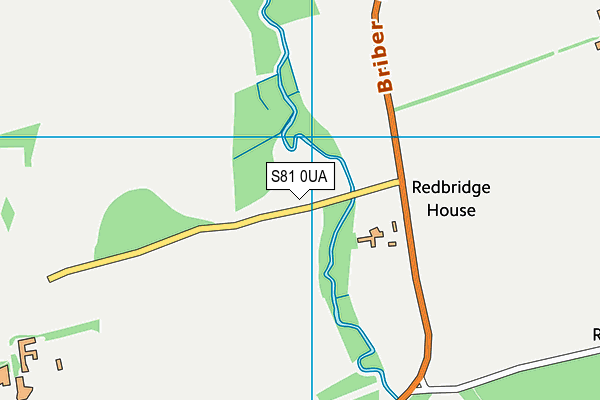 S81 0UA map - OS VectorMap District (Ordnance Survey)