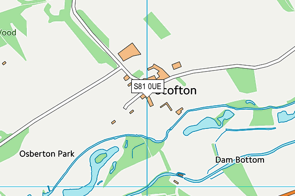 S81 0UE map - OS VectorMap District (Ordnance Survey)