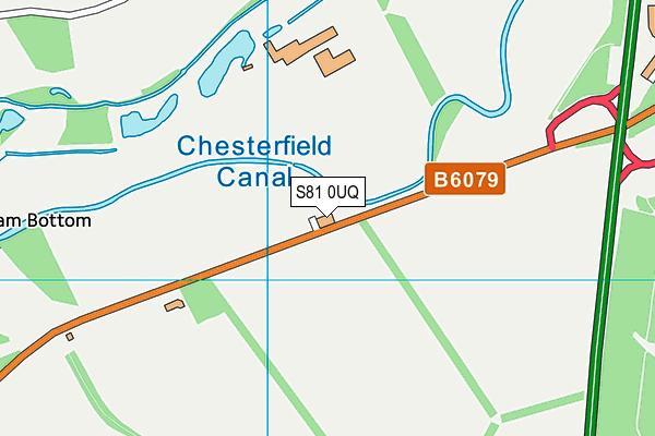 S81 0UQ map - OS VectorMap District (Ordnance Survey)