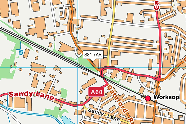 S81 7AR map - OS VectorMap District (Ordnance Survey)