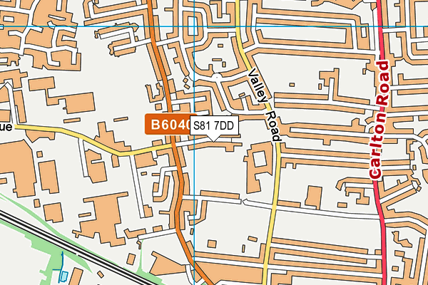 S81 7DD map - OS VectorMap District (Ordnance Survey)