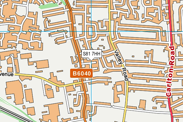 S81 7HH map - OS VectorMap District (Ordnance Survey)