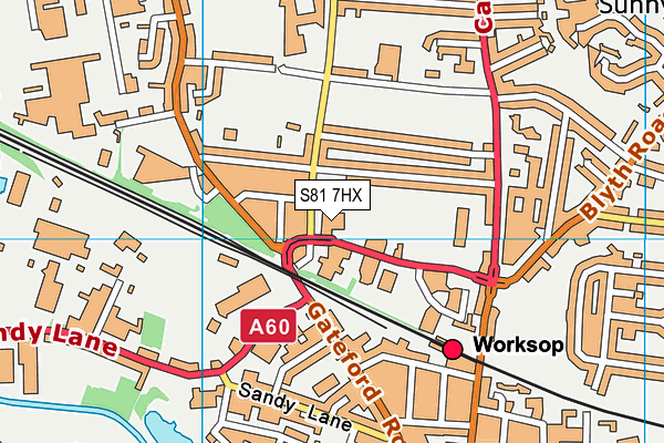 Norbridge Academy map (S81 7HX) - OS VectorMap District (Ordnance Survey)