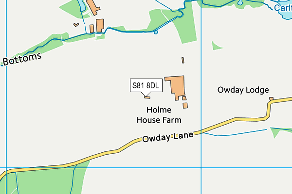 S81 8DL map - OS VectorMap District (Ordnance Survey)