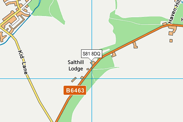 S81 8DQ map - OS VectorMap District (Ordnance Survey)