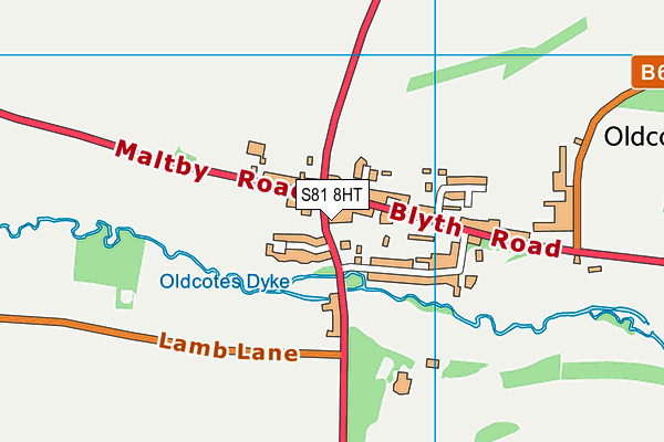 S81 8HT map - OS VectorMap District (Ordnance Survey)