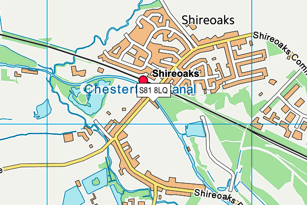 S81 8LQ map - OS VectorMap District (Ordnance Survey)