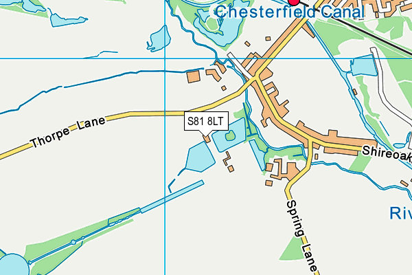 S81 8LT map - OS VectorMap District (Ordnance Survey)