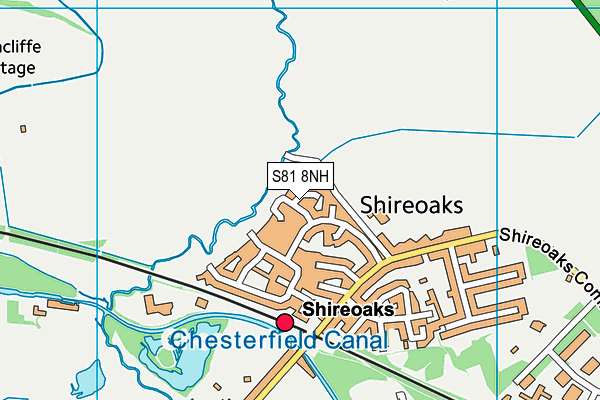 S81 8NH map - OS VectorMap District (Ordnance Survey)