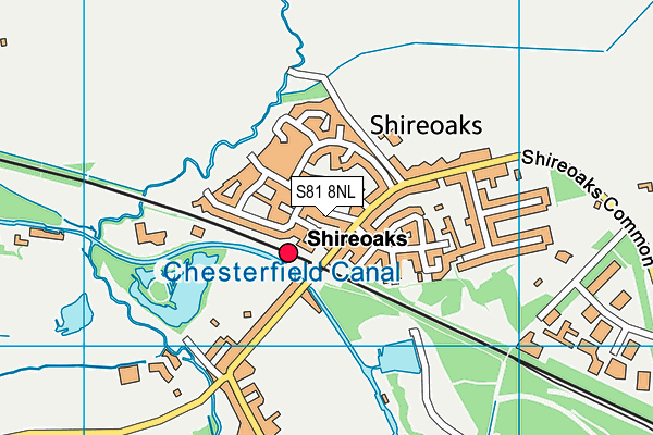 S81 8NL map - OS VectorMap District (Ordnance Survey)