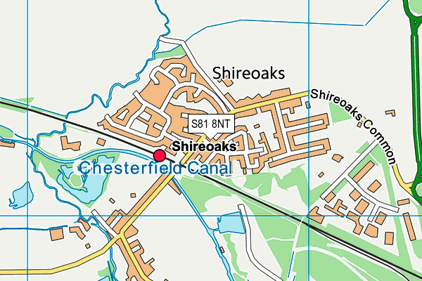 S81 8NT map - OS VectorMap District (Ordnance Survey)