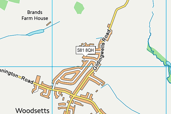 S81 8QH map - OS VectorMap District (Ordnance Survey)