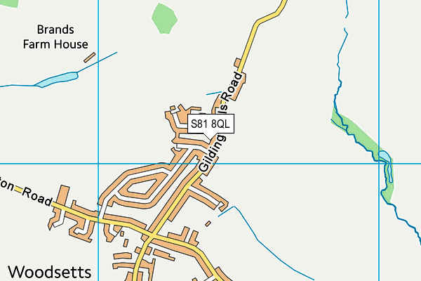 S81 8QL map - OS VectorMap District (Ordnance Survey)