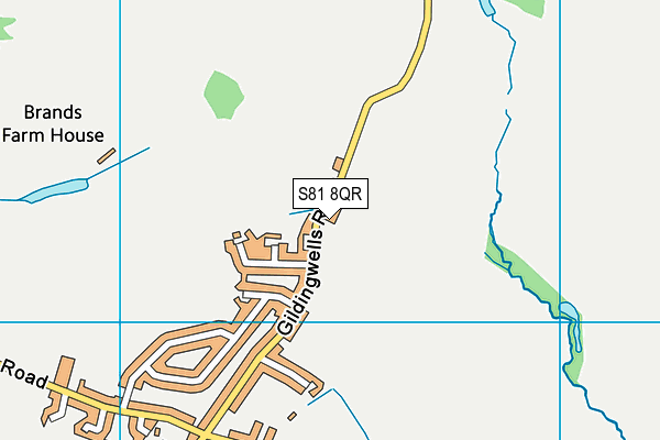 S81 8QR map - OS VectorMap District (Ordnance Survey)