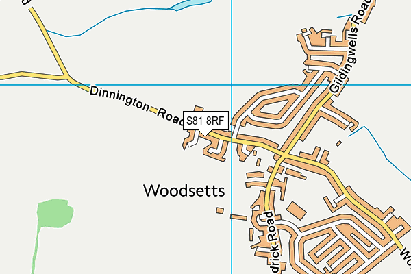 S81 8RF map - OS VectorMap District (Ordnance Survey)