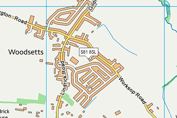 S81 8SL map - OS VectorMap District (Ordnance Survey)