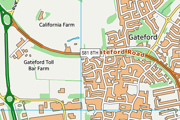 S81 8TH map - OS VectorMap District (Ordnance Survey)