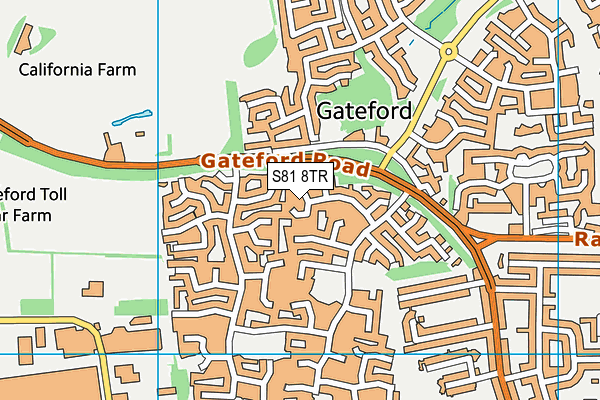 S81 8TR map - OS VectorMap District (Ordnance Survey)