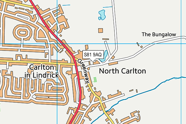 S81 9AQ map - OS VectorMap District (Ordnance Survey)