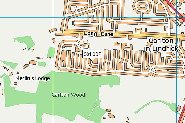 S81 9DP map - OS VectorMap District (Ordnance Survey)