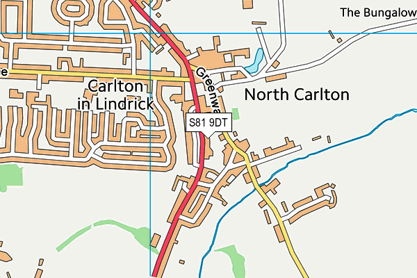 S81 9DT map - OS VectorMap District (Ordnance Survey)