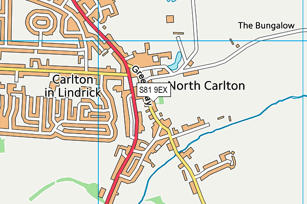 S81 9EX map - OS VectorMap District (Ordnance Survey)