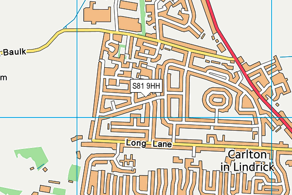 S81 9HH map - OS VectorMap District (Ordnance Survey)