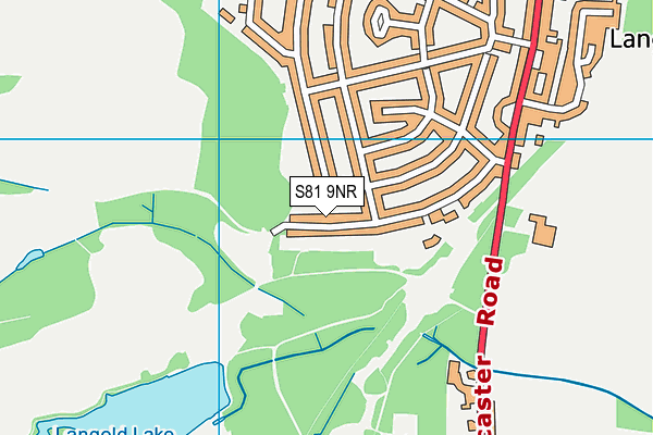 S81 9NR map - OS VectorMap District (Ordnance Survey)