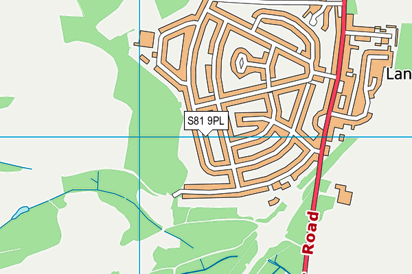 S81 9PL map - OS VectorMap District (Ordnance Survey)