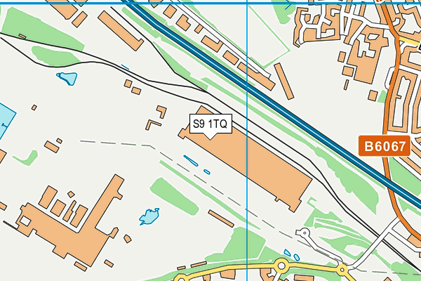 S9 1TQ map - OS VectorMap District (Ordnance Survey)