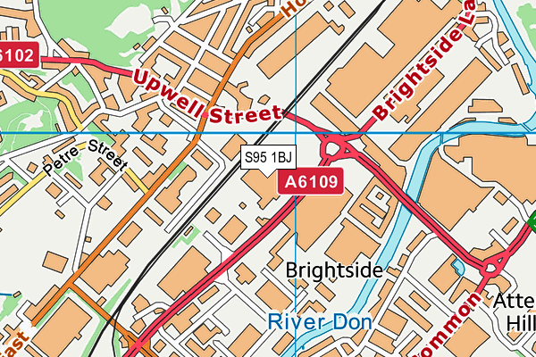 S95 1BJ map - OS VectorMap District (Ordnance Survey)